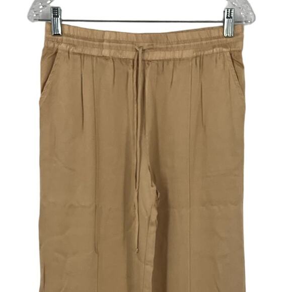 Young Fabulous & Broke Silky Wide Leg Pant Camel Women Size Small - Picture 4 of 7